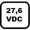 27,6 VDC